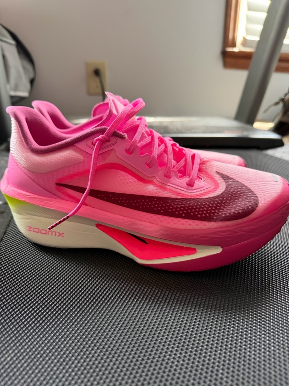Nike Women's Zoom Fly 6 Running Shoe - Hot Pink with Magenta Swoosh- Size 8